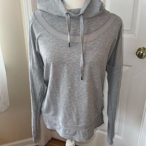 EUC Yogalicious Grey hoodie with tulip back XL